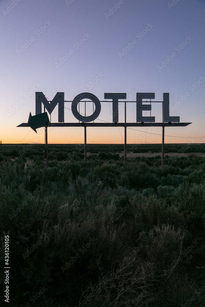 Retro motel sign