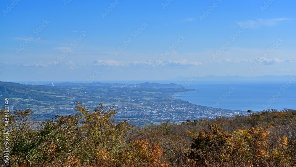 有珠山展望台から見た室蘭方面の遠景＠北海道