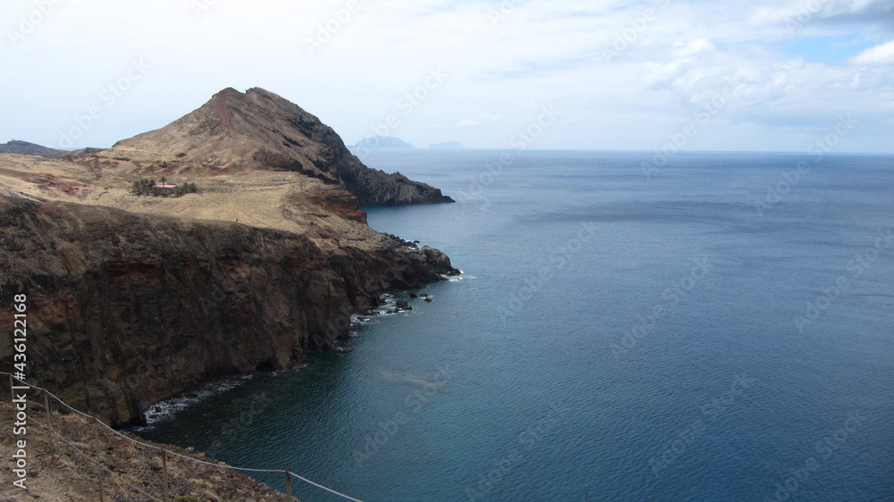view from the sea of Island of Madeira
