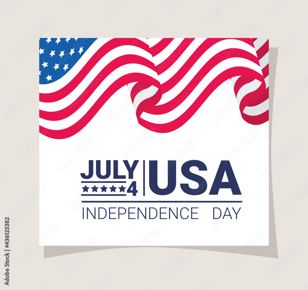 Fototapeta premium independence day poster