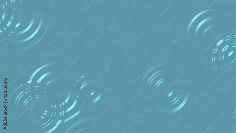 Rain ripple animation on light blue background Rain ripple animation on light blue background