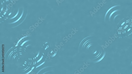 Rain ripple animation on light blue background