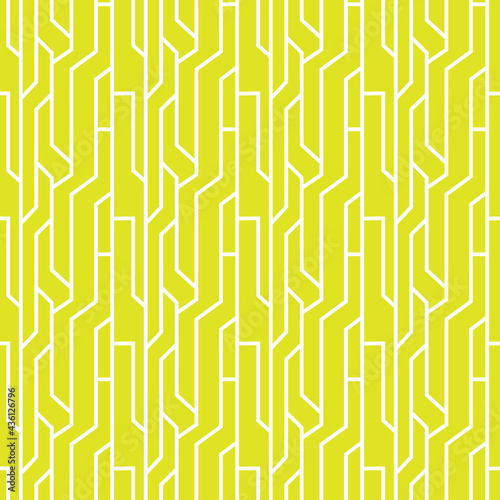 Geometric maze vector seamless pattern design