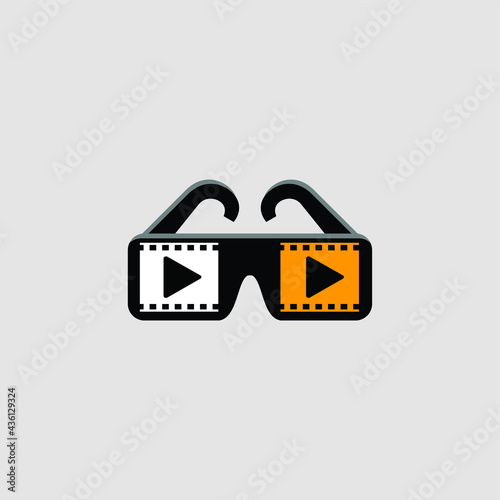 video camera icon moden cinema logo