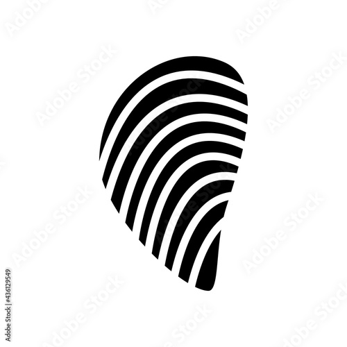 mussels ocean glyph icon vector. mussels ocean sign. isolated contour symbol black illustration