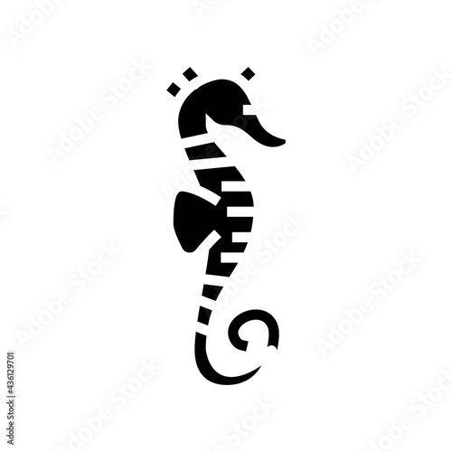 skate ocean glyph icon vector. skate ocean sign. isolated contour symbol black illustration