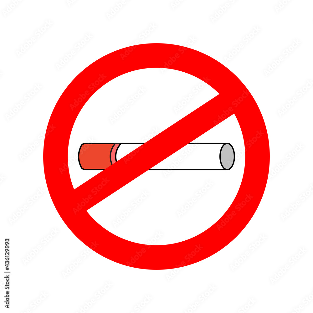 Graphic no smoking vector icon for your design Graphic no smoking vector icon for your design