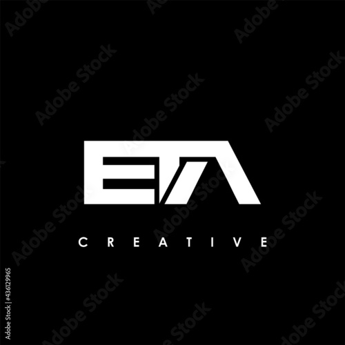 ETA Letter Initial Logo Design Template Vector Illustration