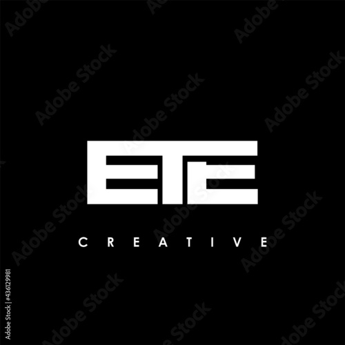 ETE Letter Initial Logo Design Template Vector Illustration