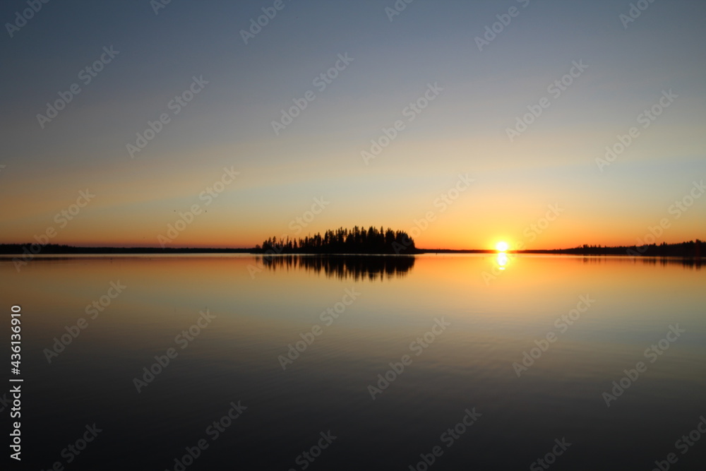 Still Sunset, Elk Island National Park, Alberta