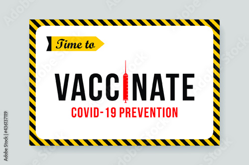 time to vaccinate poster