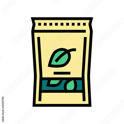 tea box color icon vector. tea box sign. isolated symbol illustration