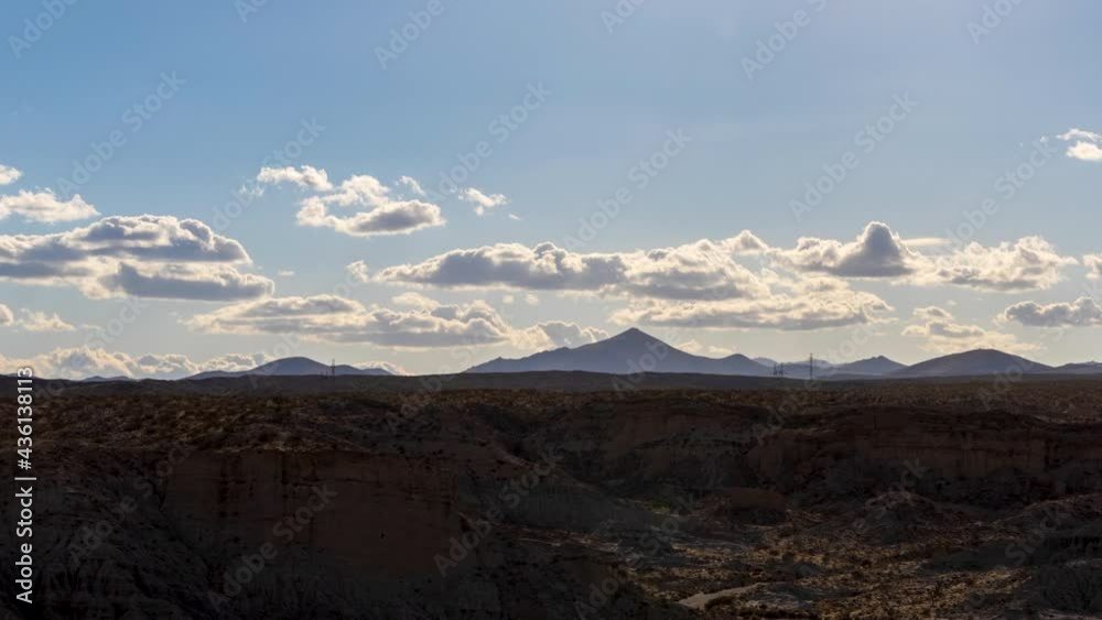 Silhouette of Red Rock Canyon State Park as the sun starts to set in this panning time lapse Silhouette of Red Rock Canyon State Park as the sun starts to set in this panning time lapse