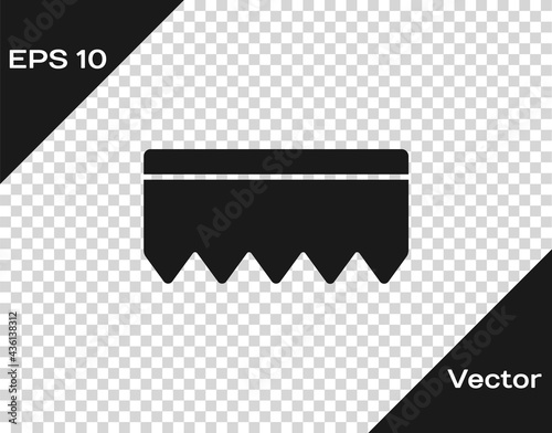Black Sponge with bubbles icon isolated on transparent background. Wisp of bast for washing dishes. Cleaning service logo. Vector Illustration