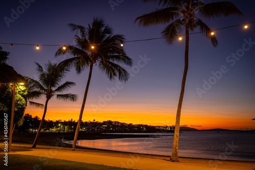 Spectacular sunset at Airlie Beach, Queensland, Australia