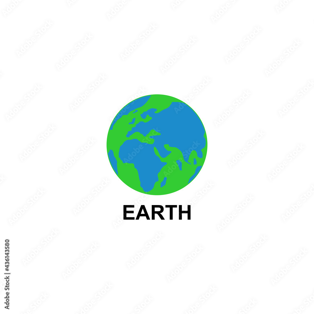 earth planet icon set vector sign symbol