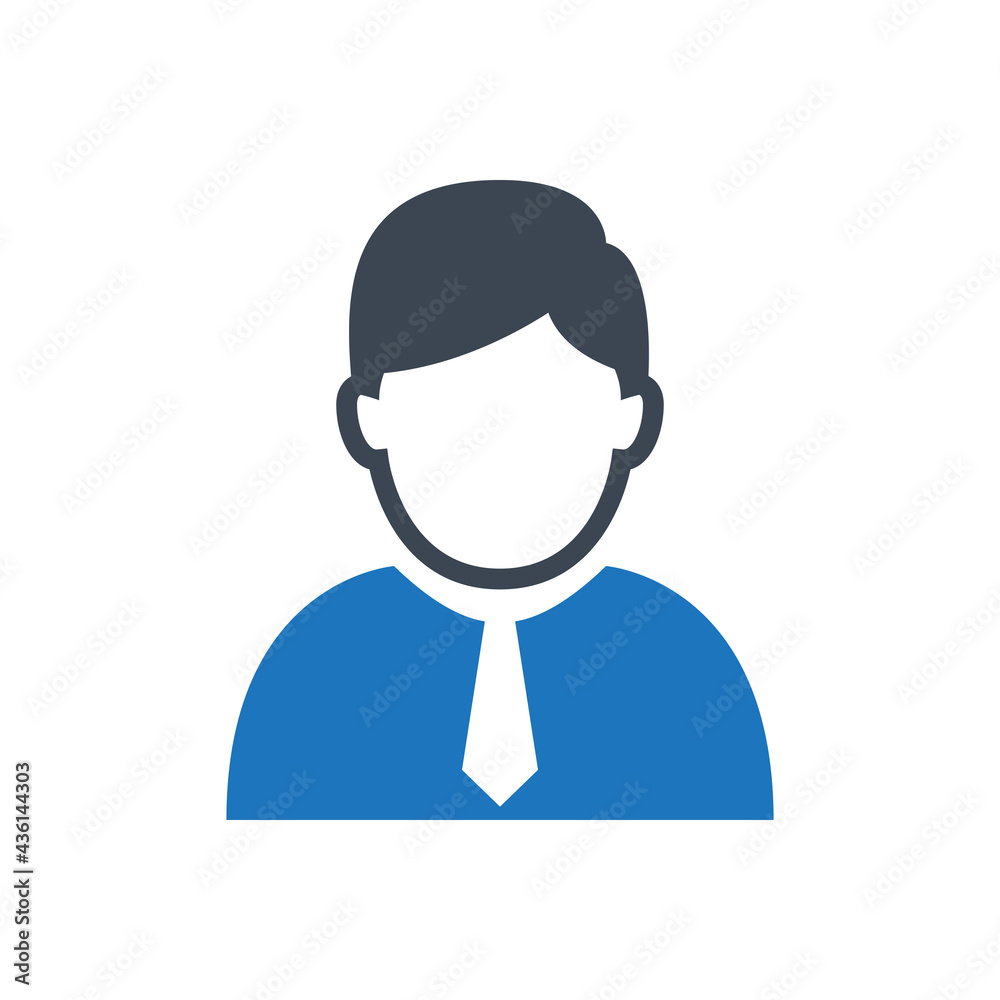 Businessman icon vector graphic illustration