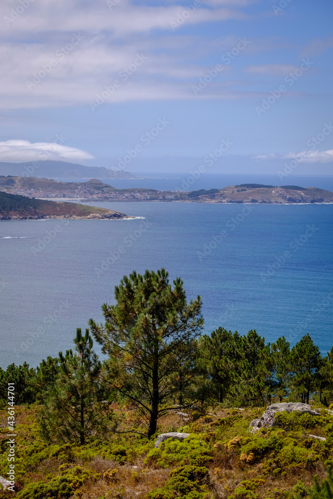 View of Ponteceso, in Galicia (Spain) from the Monte Branco viewpoint.