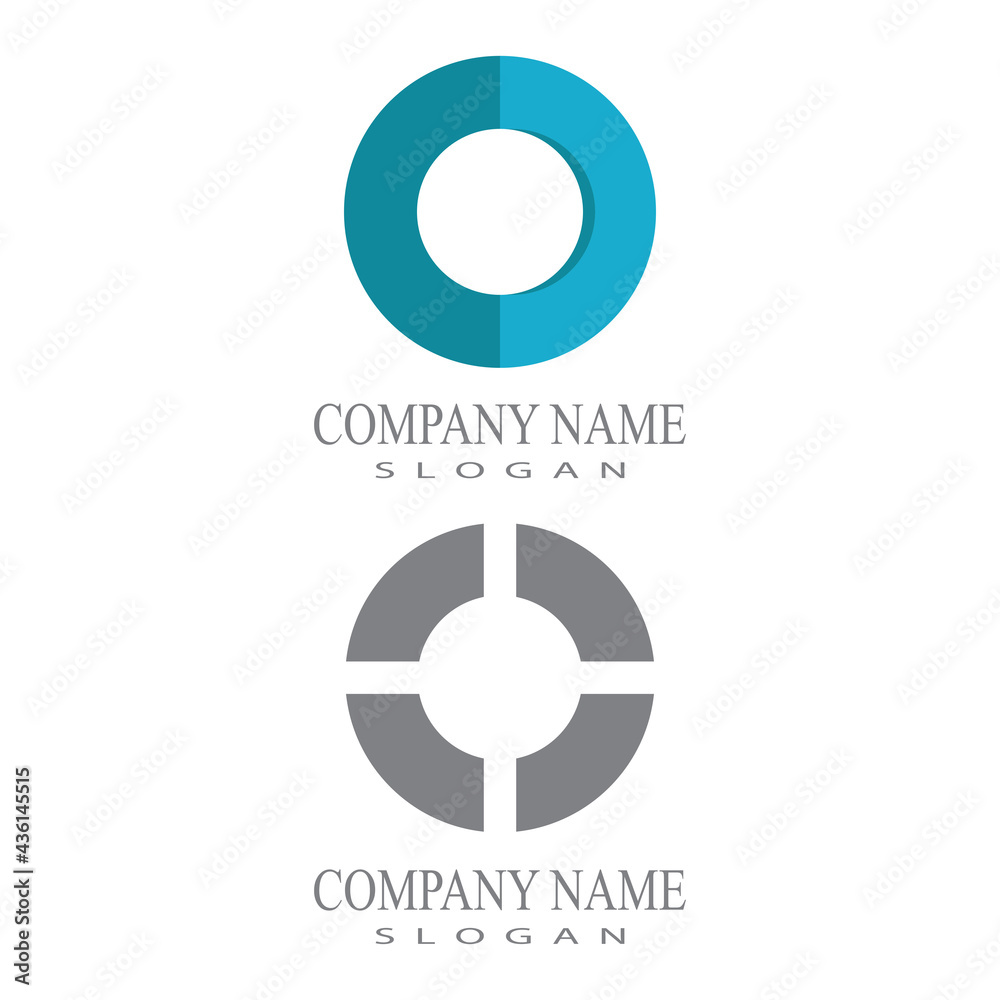 Circle vector flat design template Circle vector flat design template