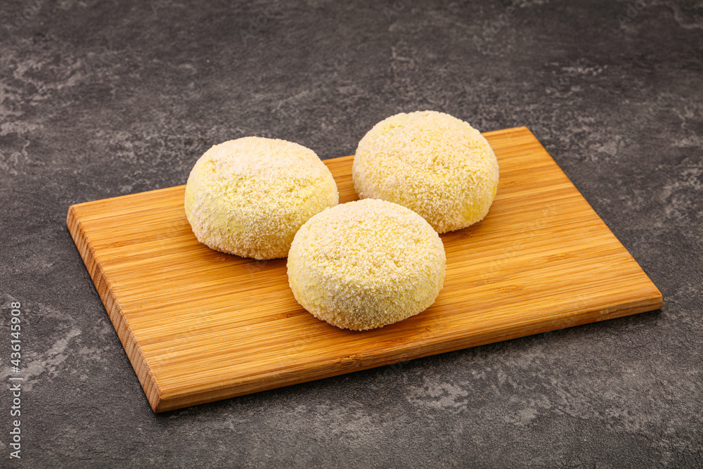 Raw potato zrazy for cooking Raw potato zrazy for cooking
