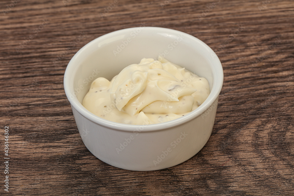 Caesar cream sauce with parmesan and herbs Caesar cream sauce with parmesan and herbs