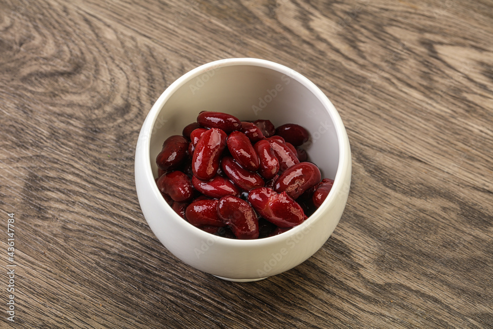Canned red Kidney in the bowl Canned red Kidney in the bowl