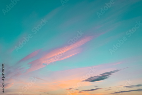 Beautiful pink clouds