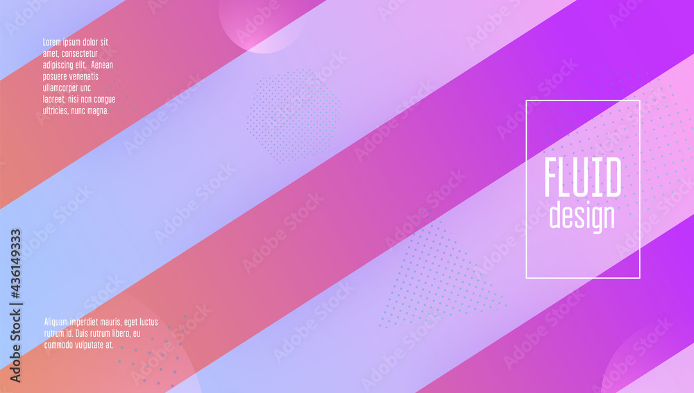 Neon Background. Flow Landing Page. Fluid Layout. Purple Graphic Cover. Vibrant Paper. 3d Liquid Flyer. Rainbow Concept. Commercial Presentation. Violet Neon Background