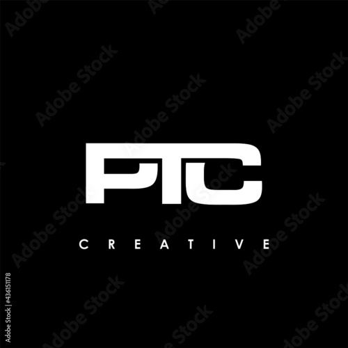 PTC Letter Initial Logo Design Template Vector Illustration