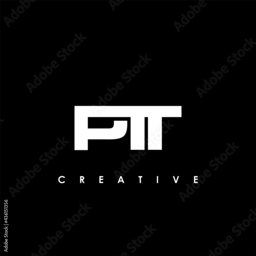 PTT Letter Initial Logo Design Template Vector Illustration photo
