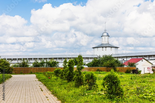 The Nikitsky Monastery, a walled Orthodox monastery founded in the 12th century by Nicetas (Nikita) Stylites near the Lake Pleshcheyevo near  Pereslavl-Zalessky, Russia photo