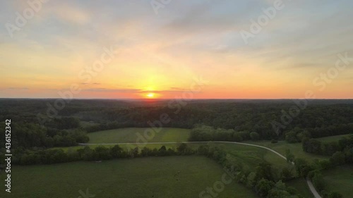 A Tennessee back country sunset photo