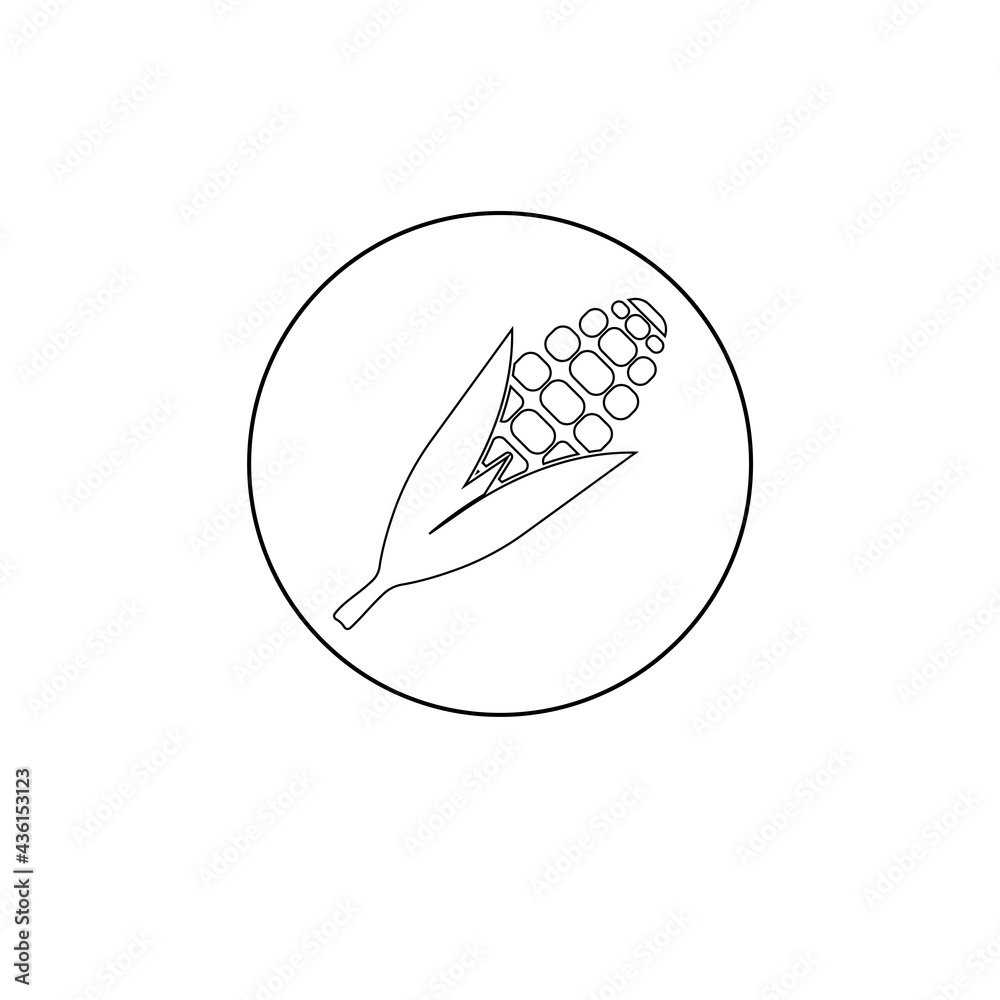 corn icon. corn icon.
