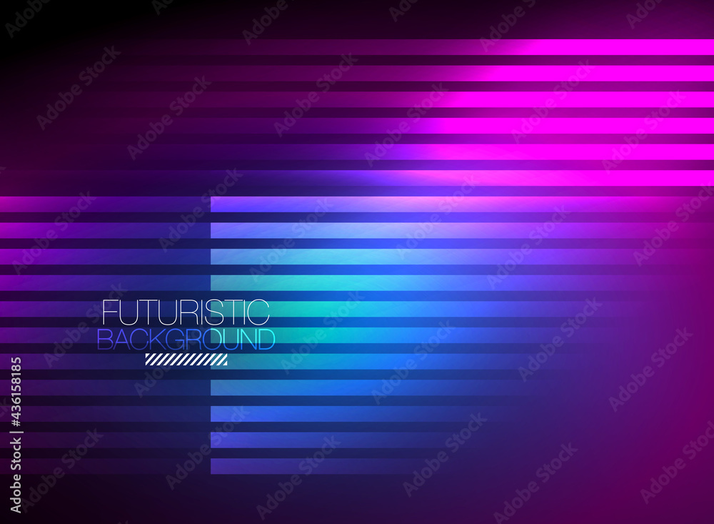 Bright neon color techno abstract background, shiny glowing neon lines in the dark background Bright neon color techno abstract background, shiny glowing neon lines in the dark background