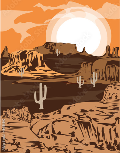 2d vector western background _ wild west vector