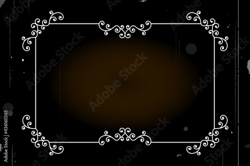 Background, template and blank for inscription and logo. Vector in retro silent movie style