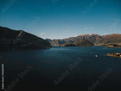 view on the molveno lake