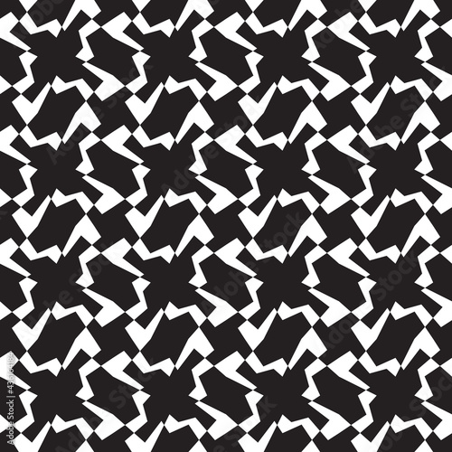 Seamless abstract pattern in black and white