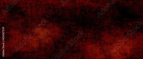 Red background with texture and distressed vintage grunge and watercolor paint stains in elegant Christmas color illustration