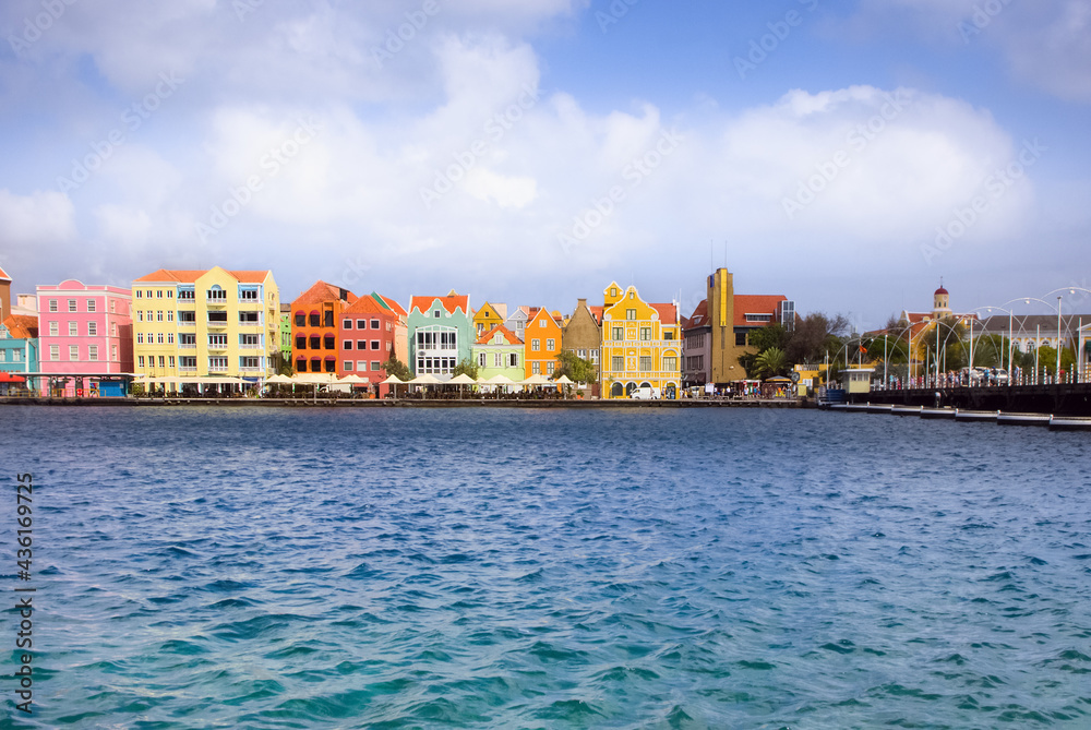 Obraz premium Downtown of Willemstad, Curacao, ABC, Netherlands
