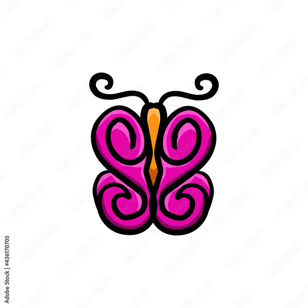 Design vector Cute butterflies for Logos, T Shirt as you wish, Editable. Design vector Cute butterflies for Logos, T Shirt as you wish, Editable.