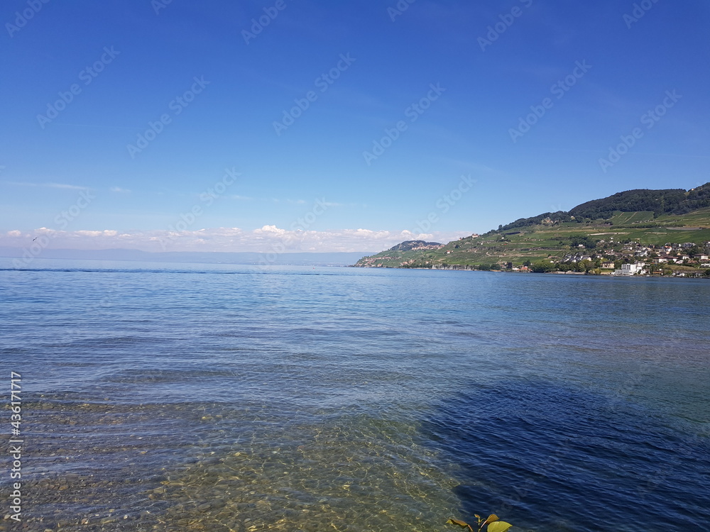 Fototapeta premium Lac léman de la Suisse