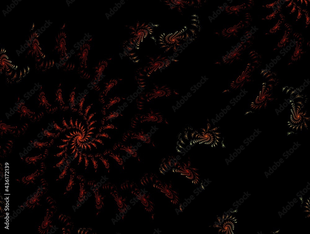 Fototapeta premium Imaginatory fractal background generated Image