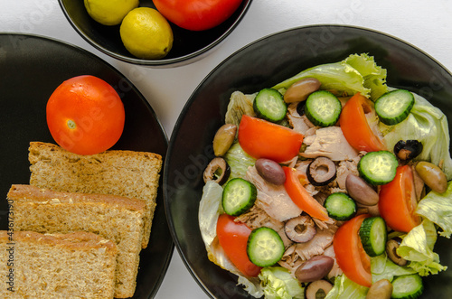 salad with vegetables