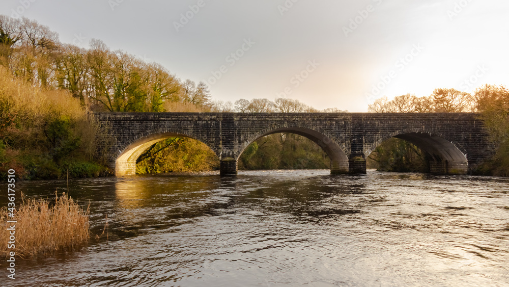 Threave Bridge over the River Dee near Castle Douglas, on a sunny winters day Threave Bridge over the River Dee near Castle Douglas, on a sunny winters day