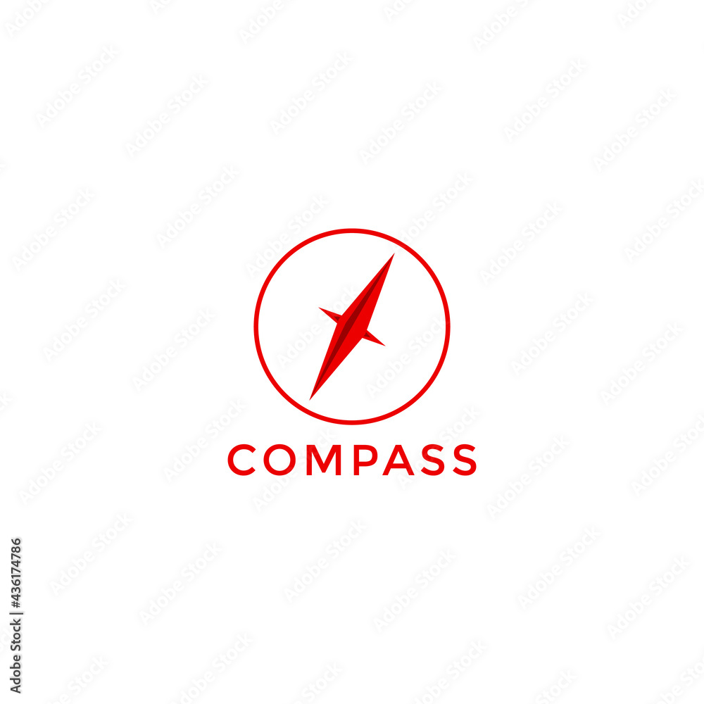 ILLUSTRATION SIMPLE COMPASS LOGO DESIGN VECTOR ILLUSTRATION SIMPLE COMPASS LOGO DESIGN VECTOR