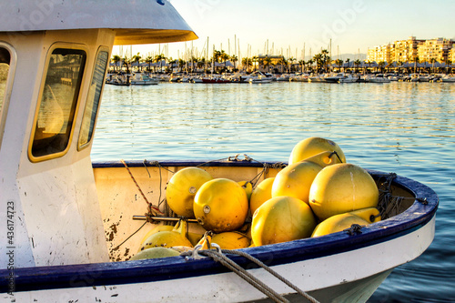 Fishing Boats moored in the port of Santa Pola photo
