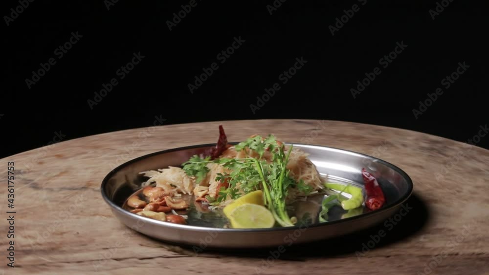 Homemade Vermicelli Semiya Upma  Pulao -South Indian Breakfast top view