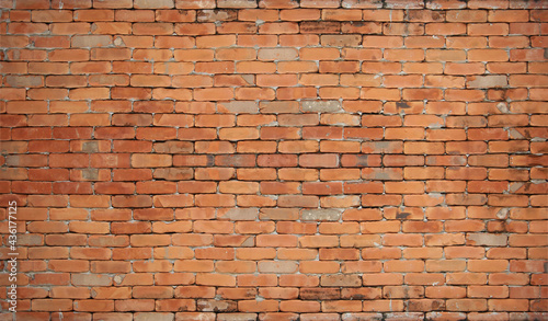 red brick wall texture grunge background.