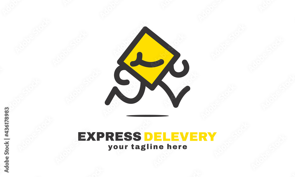 stock vector  shipping express delivery service logo